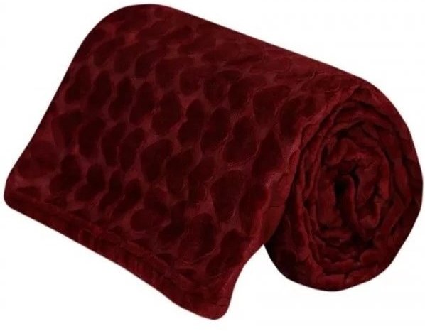 پتو قرمز با رنگ یکنواخت و طراحی مینیمال مناسب روزمره