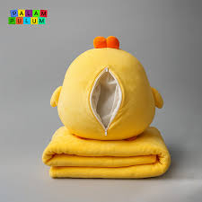 تصویر 3 از پتو جوجه ای با طرح کارتونی ویژه کودکان با الیاف نرم و سبک