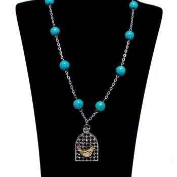 تصویر 4 از گردنبند نقره مرغ آمین با آویز زیبا و چشم نواز