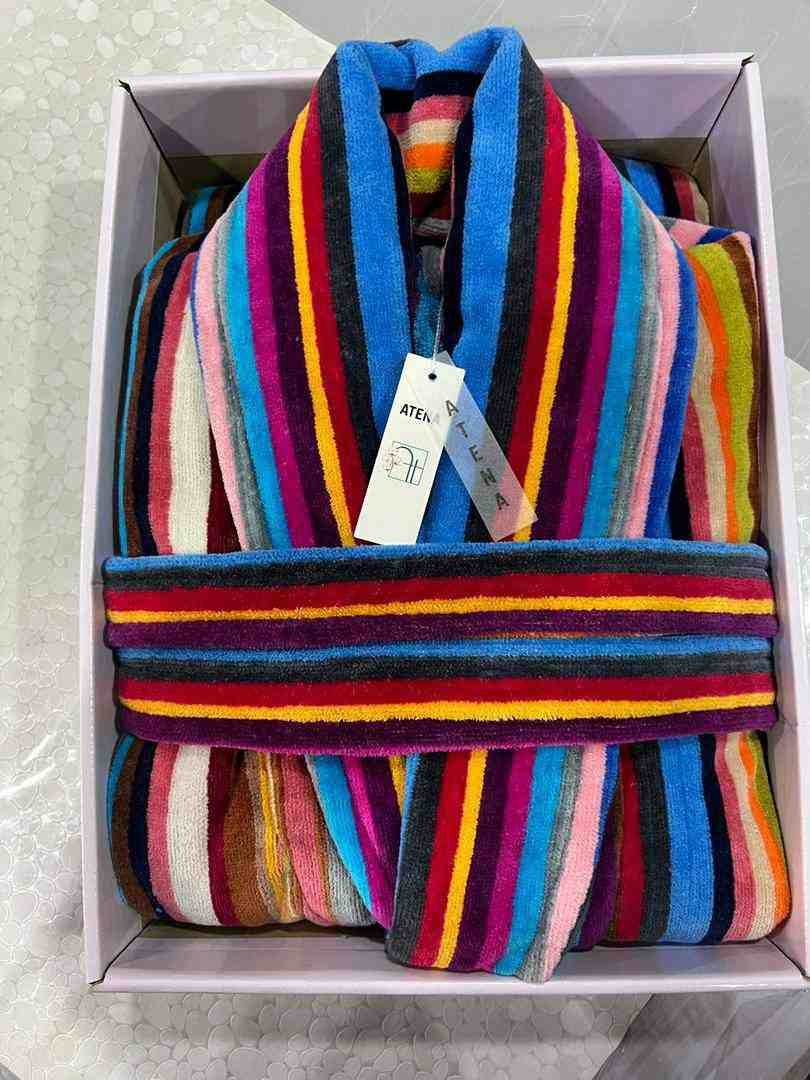 تصویر 1 از قیمت خرید حوله تن پوش مردانه نخ رنگی آتنا