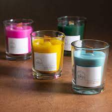 تصویر 4 از شمع لیوانی فانتزی شیشه‌ ای با کیفیت عالی