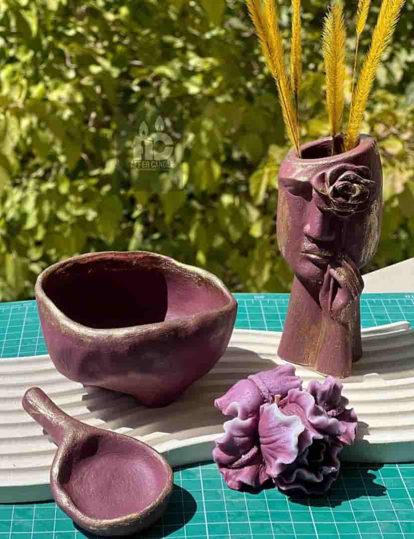 تصویر 1 از شمع ظرفی دکوری با طراحی شیک و مدرن