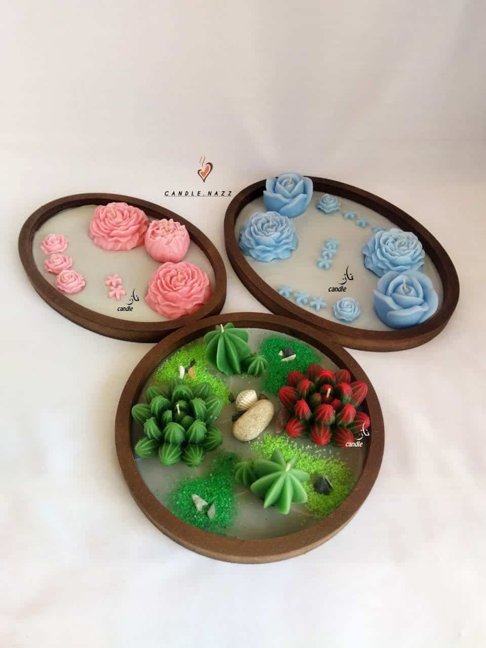 تصویر 2 از شمع ظرفی دکوری با طراحی شیک و مدرن