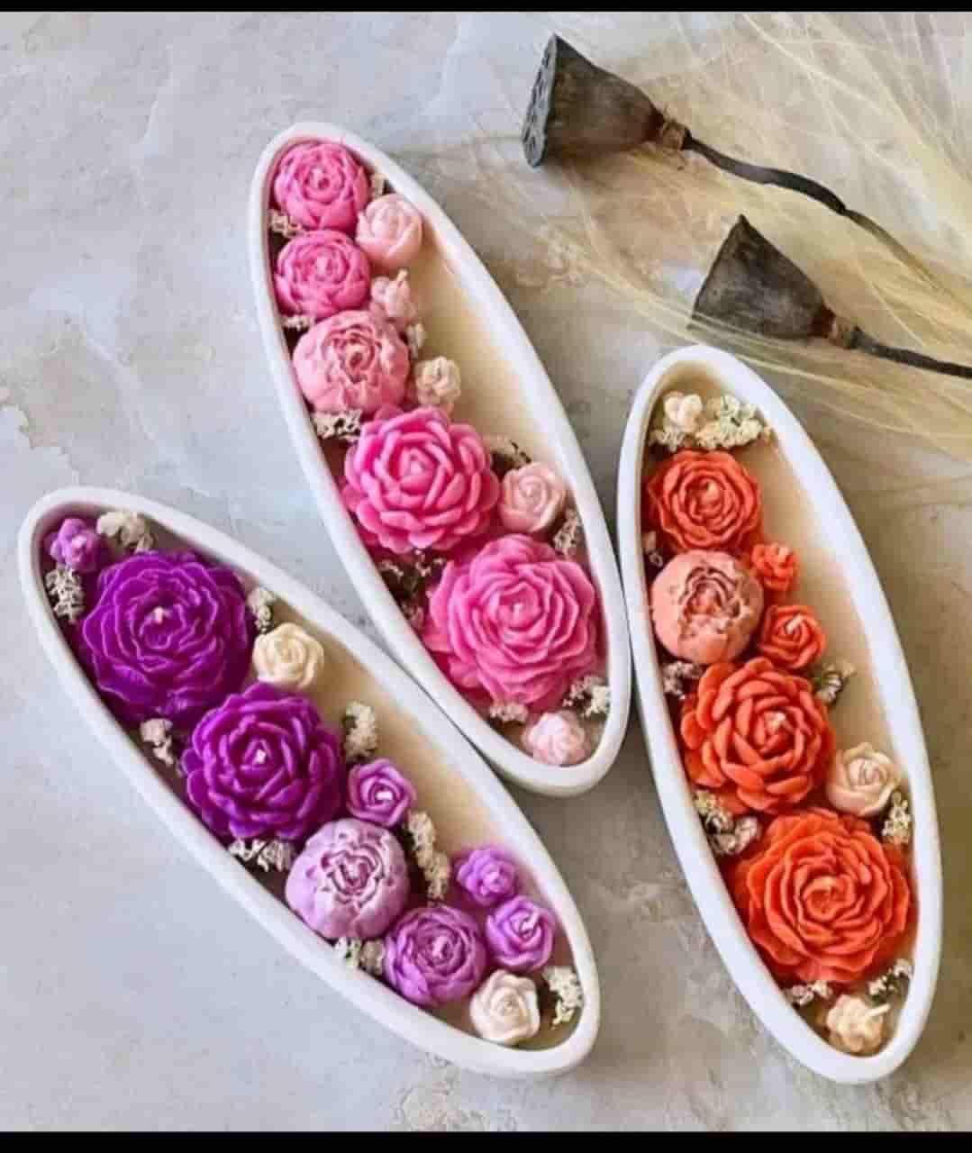 تصویر 4 از شمع ظرفی دکوری با طراحی شیک و مدرن