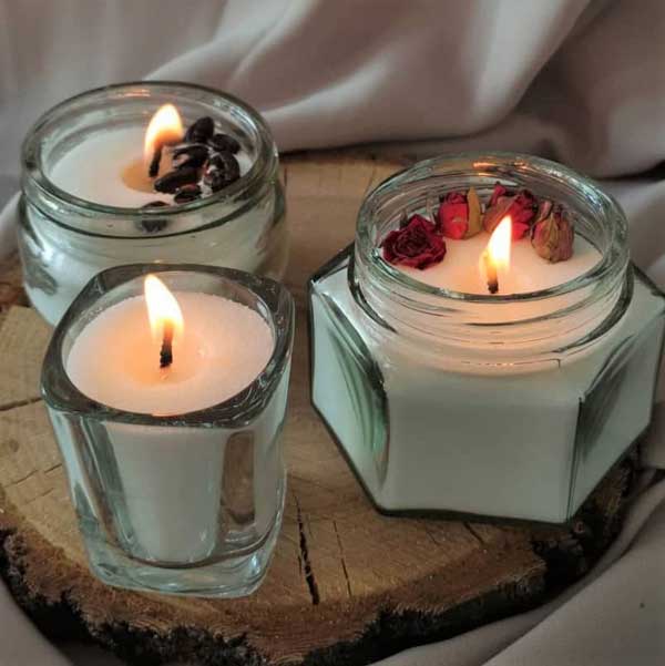 تصویر 3 از شمع لیوانی فانتزی شیک مناسب دکوراسیون مدرن