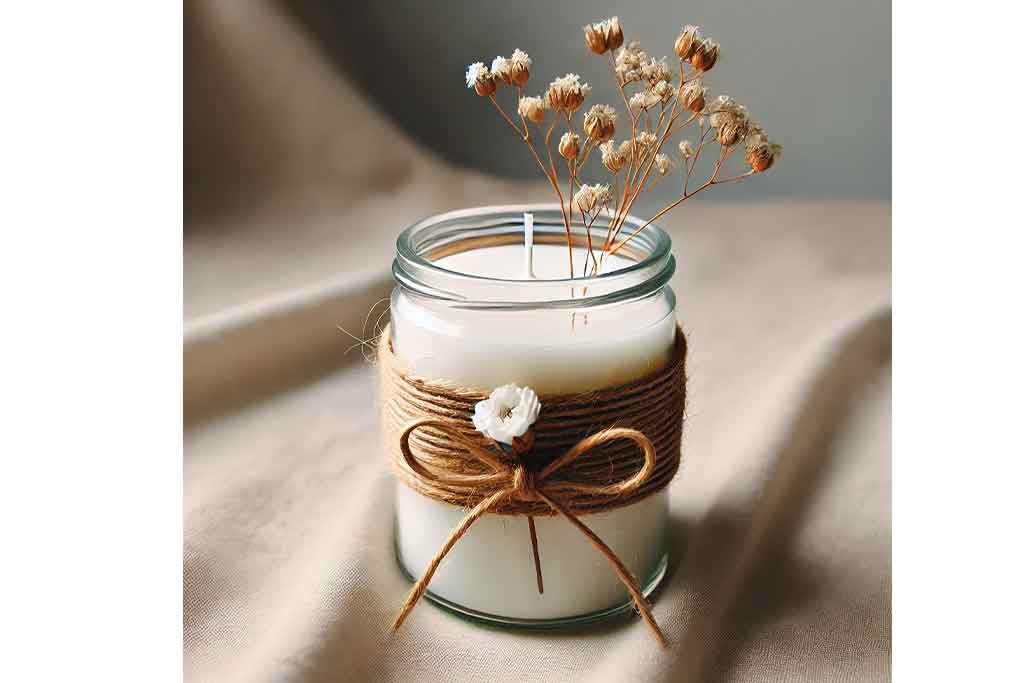شمع ظرفی مناسب برای اتاق خواب و میز پذیرایی