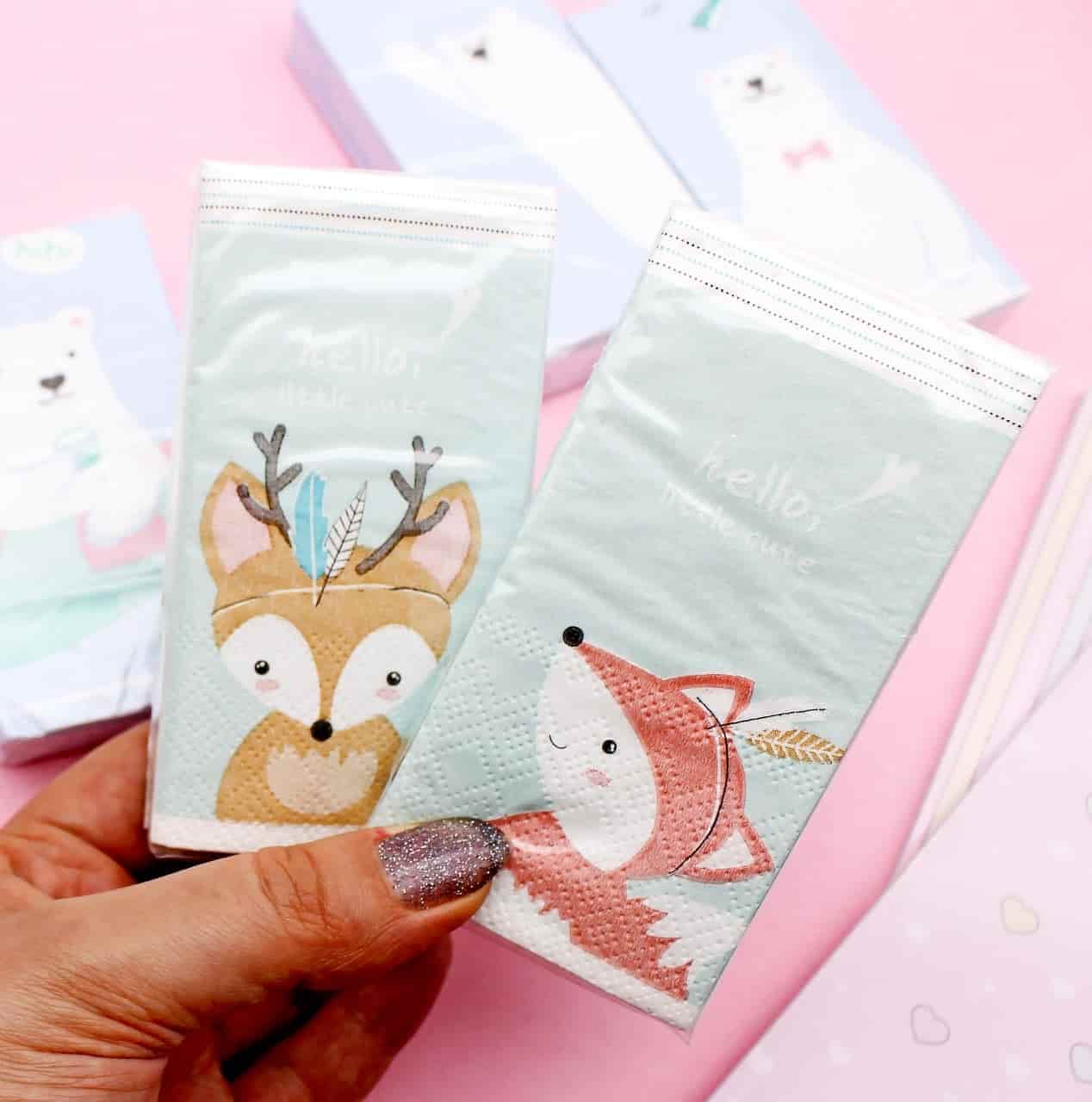 تصویر 3 از دستمال کاغذی شکل دار بسته‌ های جذاب و قابل استفاده در مهمانی‌