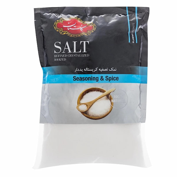 تصویر 3 از نمک تصفیه کریستاله ید دار گلستان 500 گرم