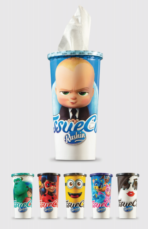 تصویر 1 از دستمال کاغذی لیوانی ویژه سفر و پیک‌ نیک با طراحی جمع‌ و جور