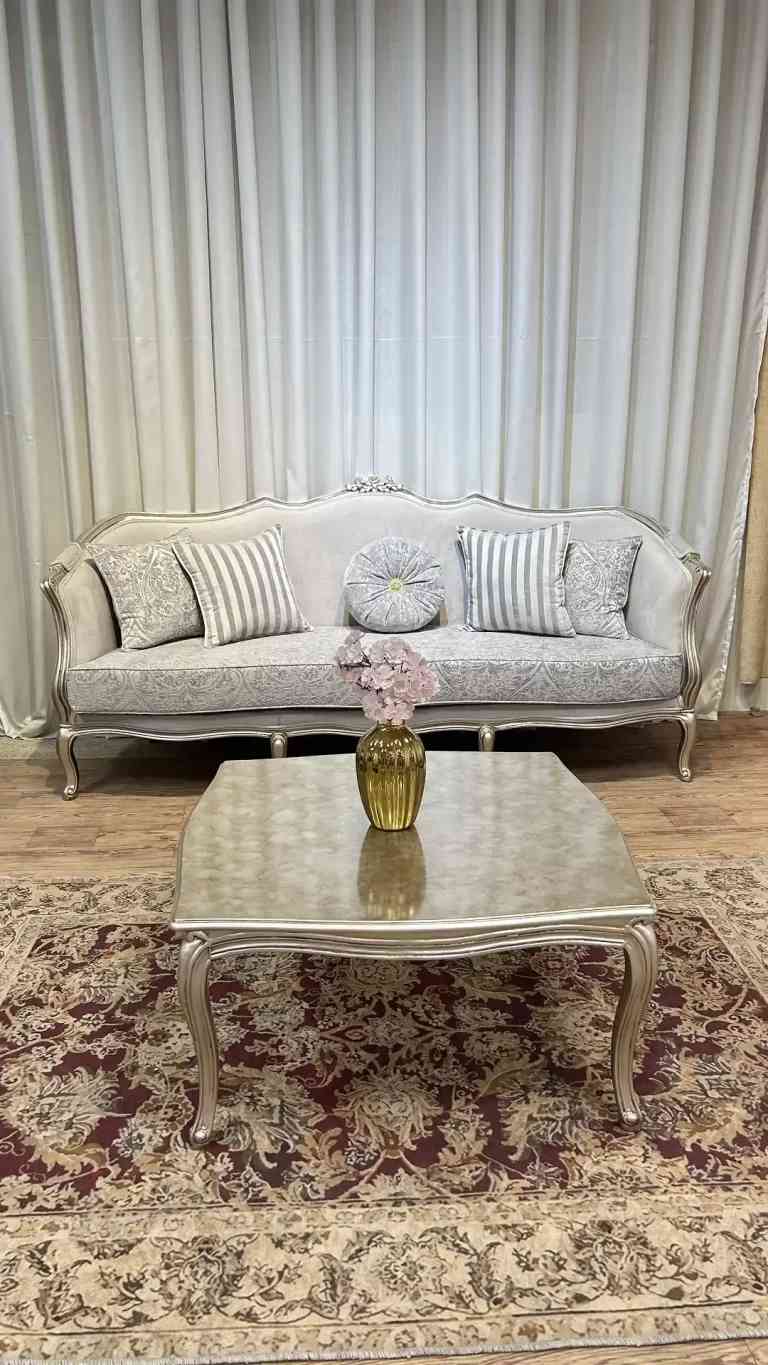 تصویر 1 از خرید مبل ۳ گل ابزاری سبک کلاسیک + قیمت فروش استثنایی