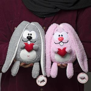 عروسک صورتی گوش دراز پولیشی بادوام بالا