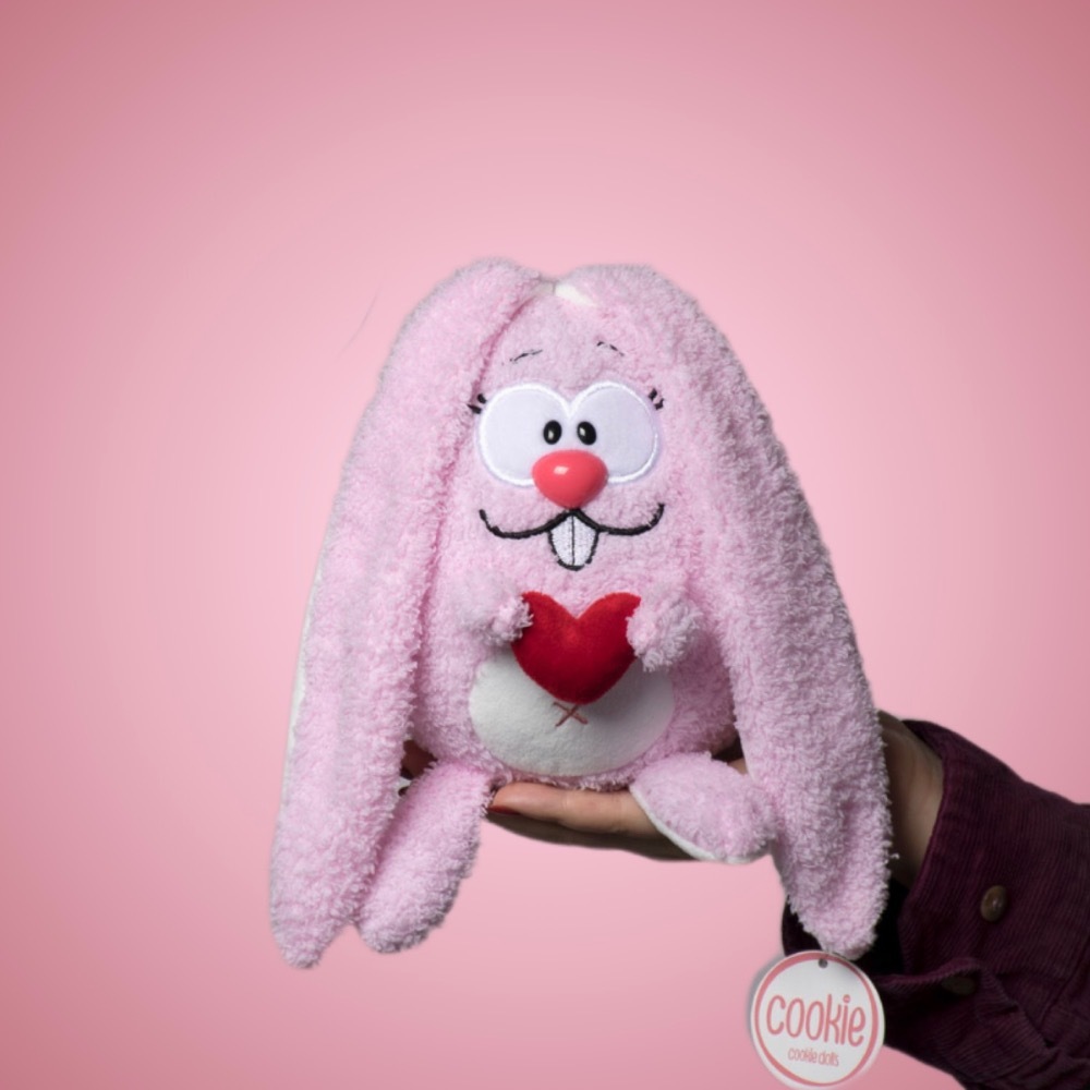 تصویر 2 از عروسک صورتی گوش دراز پولیشی بادوام بالا