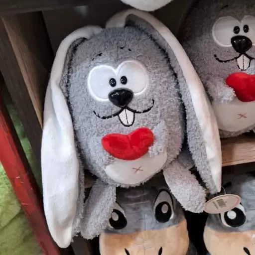 تصویر 3 از عروسک صورتی گوش دراز پولیشی بادوام بالا