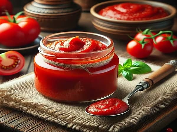 تصویر 3 از رب گوجه فرنگی شیشه ای با بسته بندی شیک