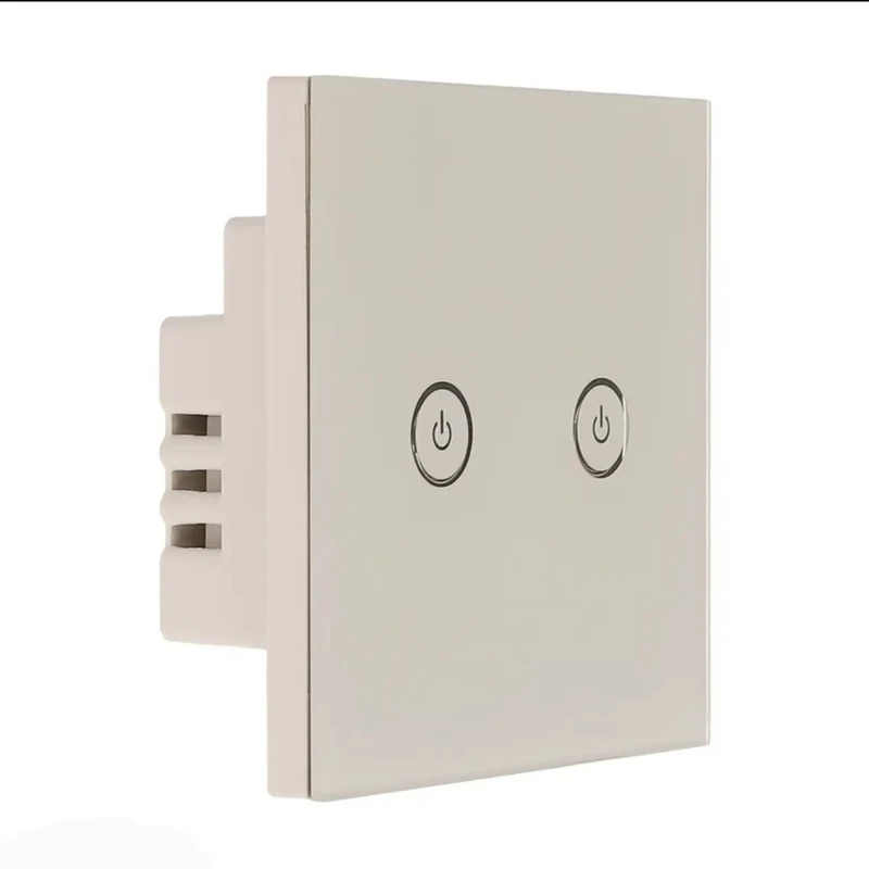 کلید و پریز برق دیواری طرح جدید لمسی سفید