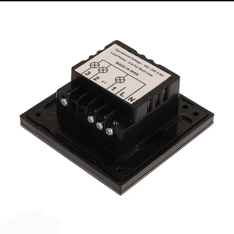 تصویر 1 از کلید و پریز برق دیواری طرح جدید لمسی سفید