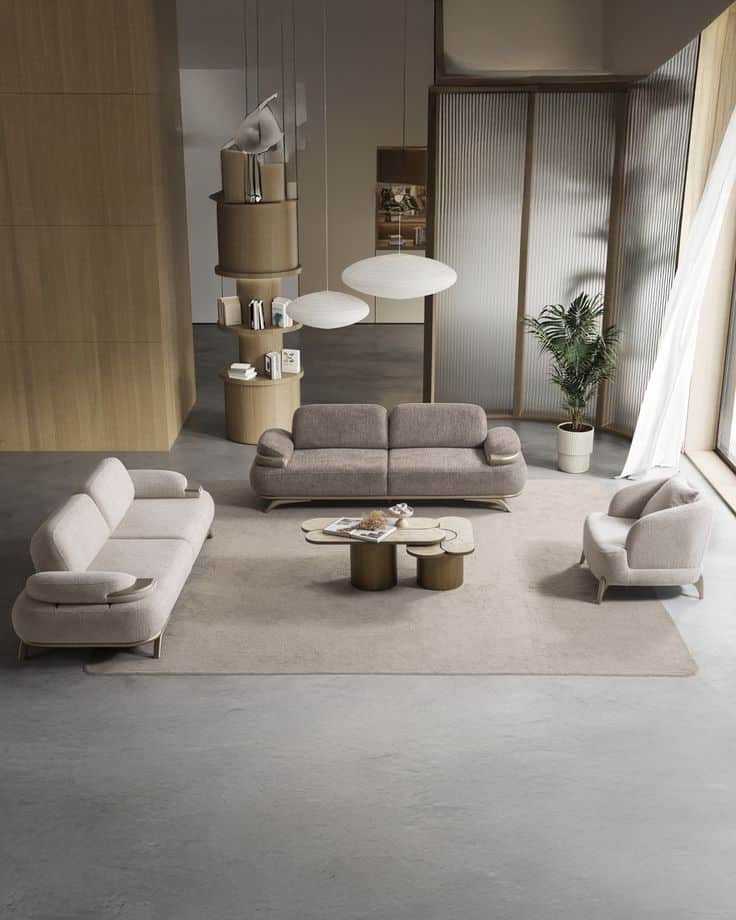 مبلمان تدی مینیمال برای خانه‌ های کوچک و مدرن