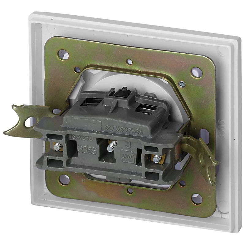 تصویر 3 از پریز برق سفید توکار بکر با کیفیت بالا