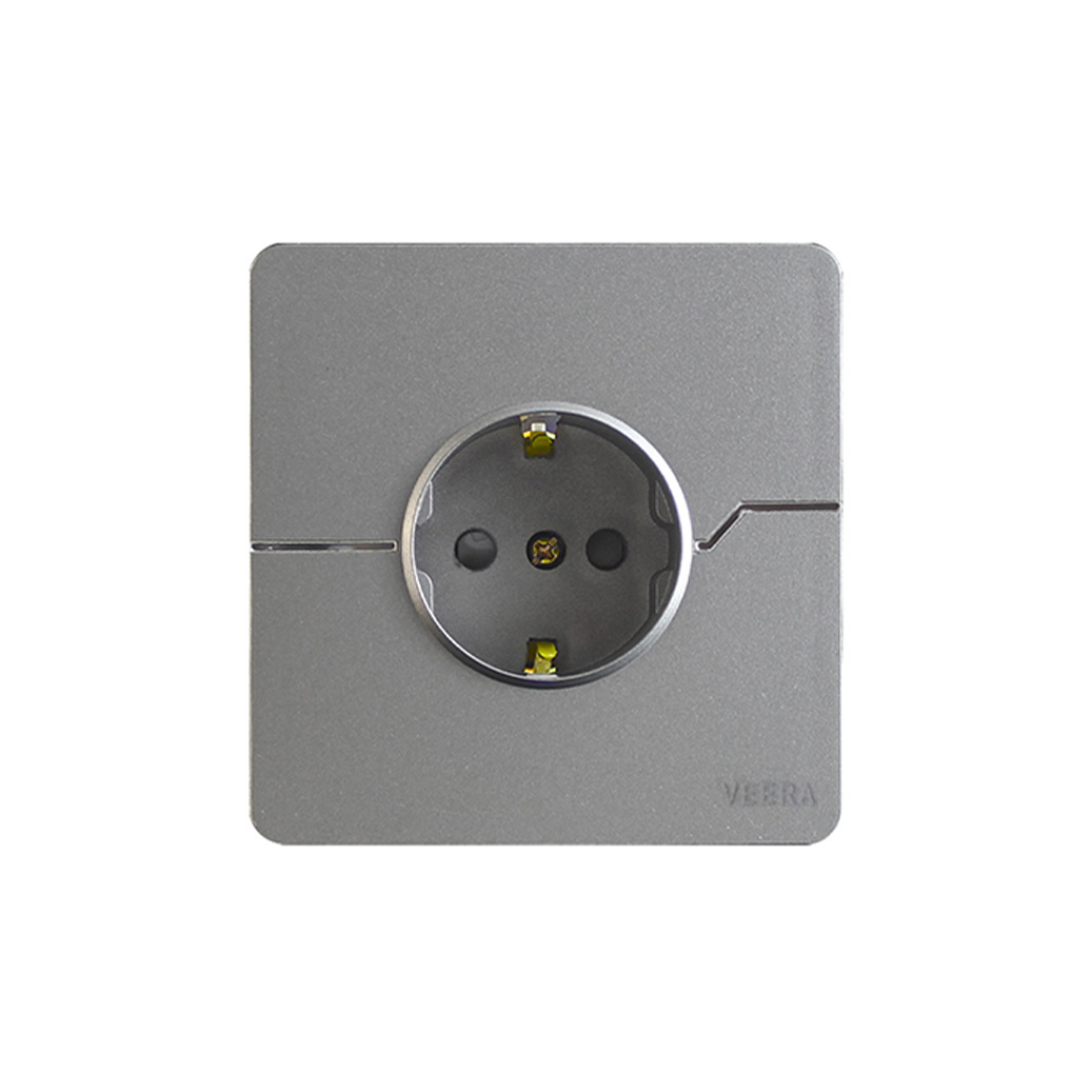 تصویر 1 از کلید و پریز طوسی رنگ با کیفیت و دوام بالا