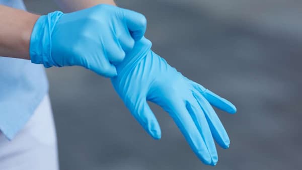 تصویر 3 از معرفی دستکش نیتریل آبی حریر بهترین قیمت خرید