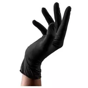 تصویر 4 از فروش ارزان دستکش نیتریل مشکی حریر + قیمت رقابتی