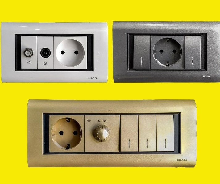 کلید و پریز ایران الکتریک مدل سیستما با کیفیت برتر
