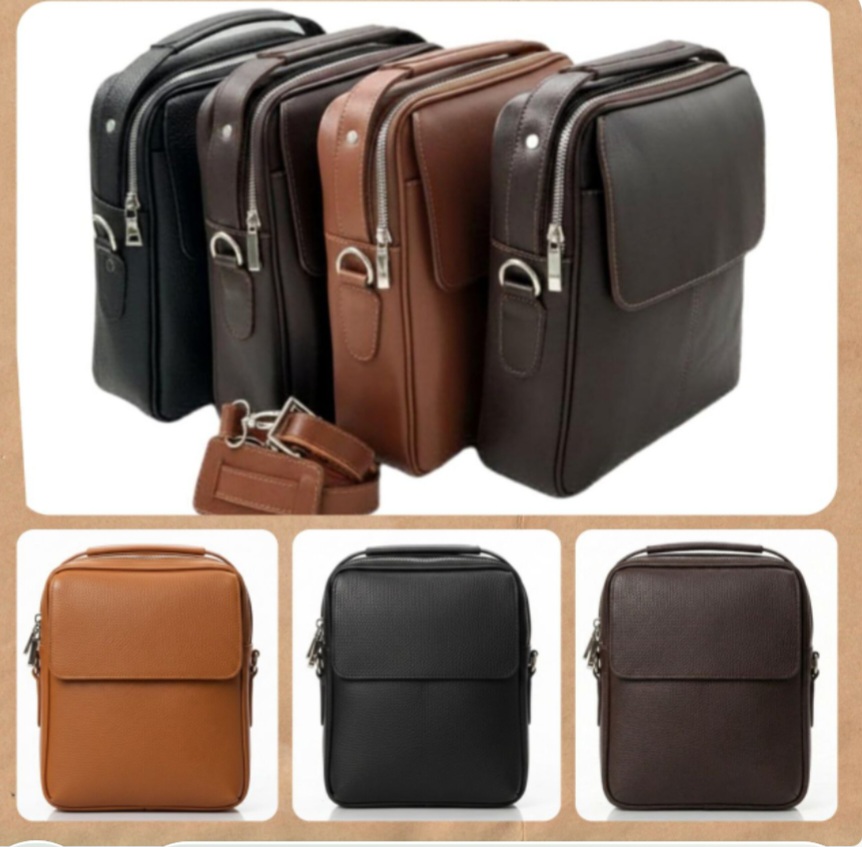 کیف دوشی مردانه چرم طبیعی در فروش عمده