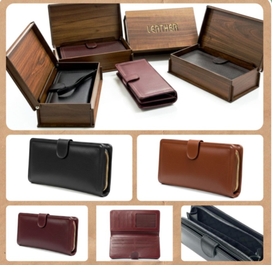 کیف پول زنانه چرم با قیمت بی نظیر