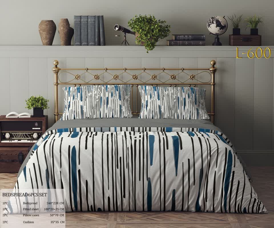 پتو روتختی ترک کلاسیک با طراحی ساده و شیک