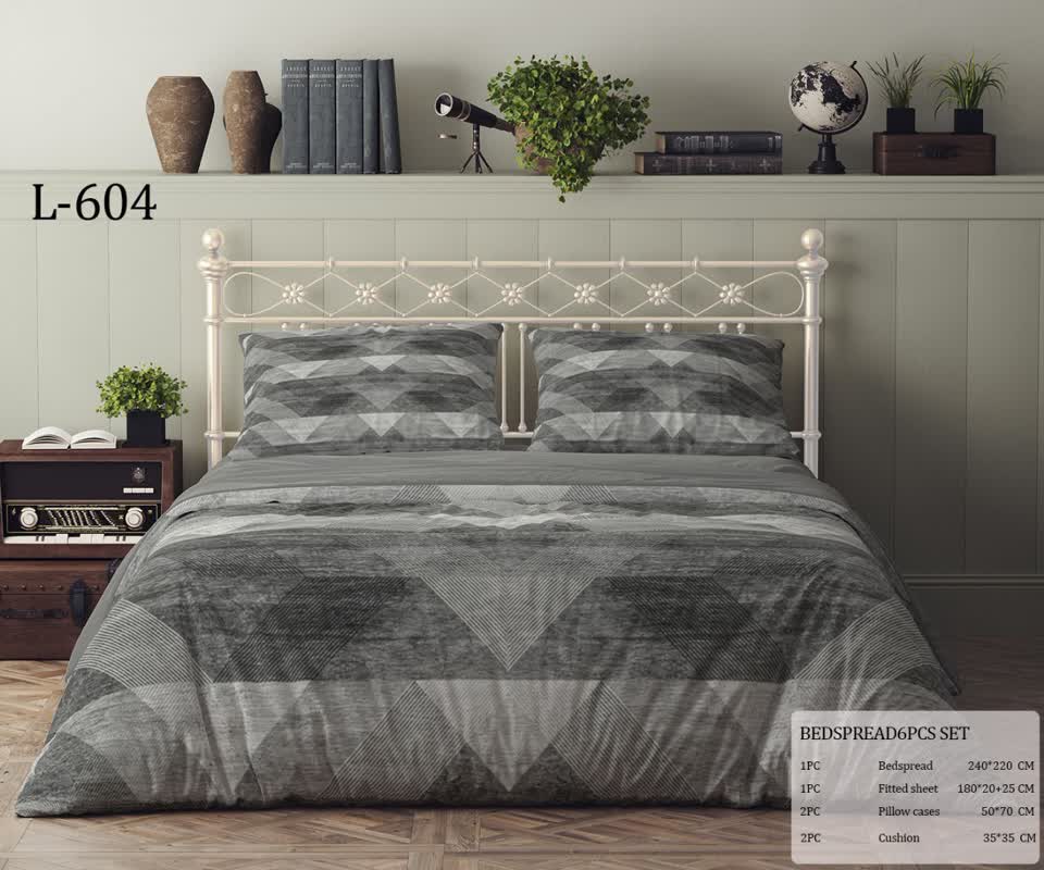 تصویر 3 از پتو روتختی ترک کلاسیک با طراحی ساده و شیک