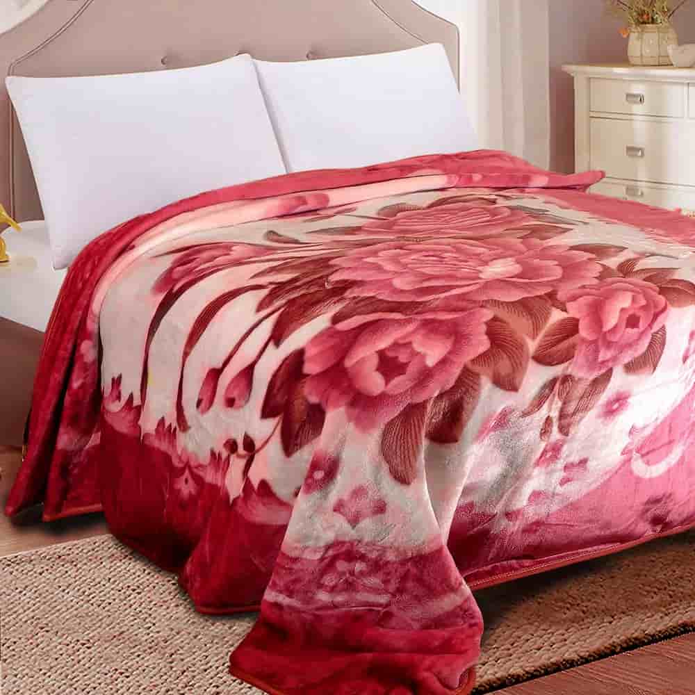 پتو روتختی صورتی شیک و مدرن مناسب دکوراسیون اتاق خواب