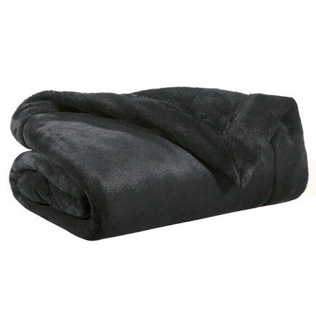 تصویر 2 از پتو گلبافت مشکی با رنگ بندی متنوع و ثابت