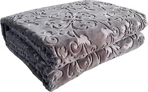 تصویر 3 از پتو گلبافت طوسی سبک و کاربردی مناسب استفاده روزانه