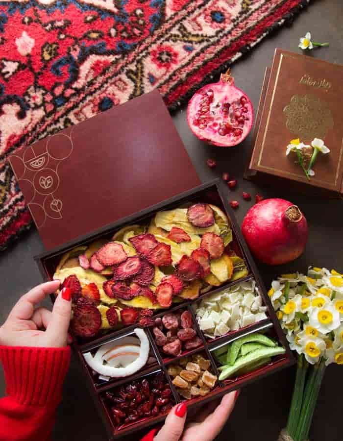 تصویر 4 از باکس هدیه میوه خشک مخلوط متنوع با بسته بندی لوکس و مقاوم