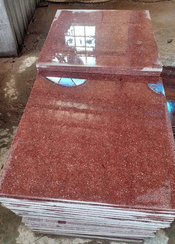 تصویر 3 از سنگ تراورتن قرمز آذر شهر ترکیب رنگ طبیعی جلوه سنگی خاص