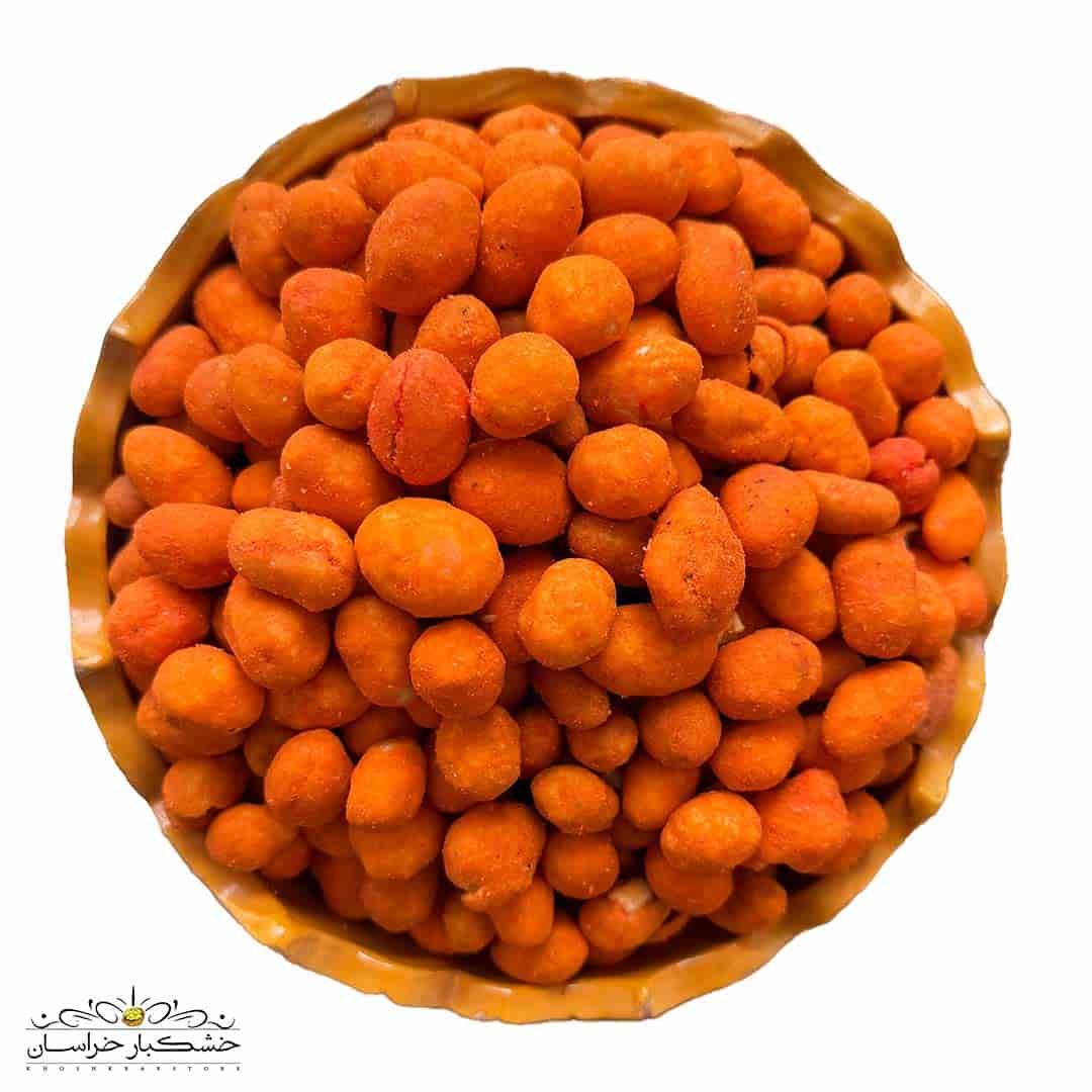 بادام زمینی روکش دار باربیکیو با طعم دودی و لذیذ