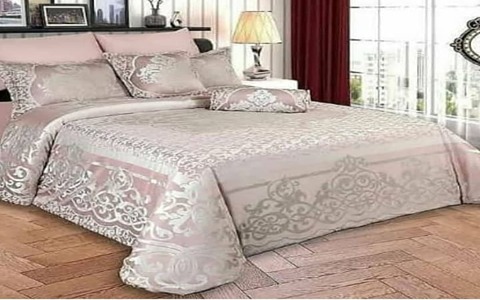 تصویر 3 از خرید روتختی مخمل شانل گل برجسته استری میکرو