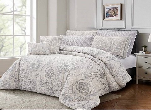 تصویر 1 از خرید روتختی مخمل شانل گل برجسته استری میکرو