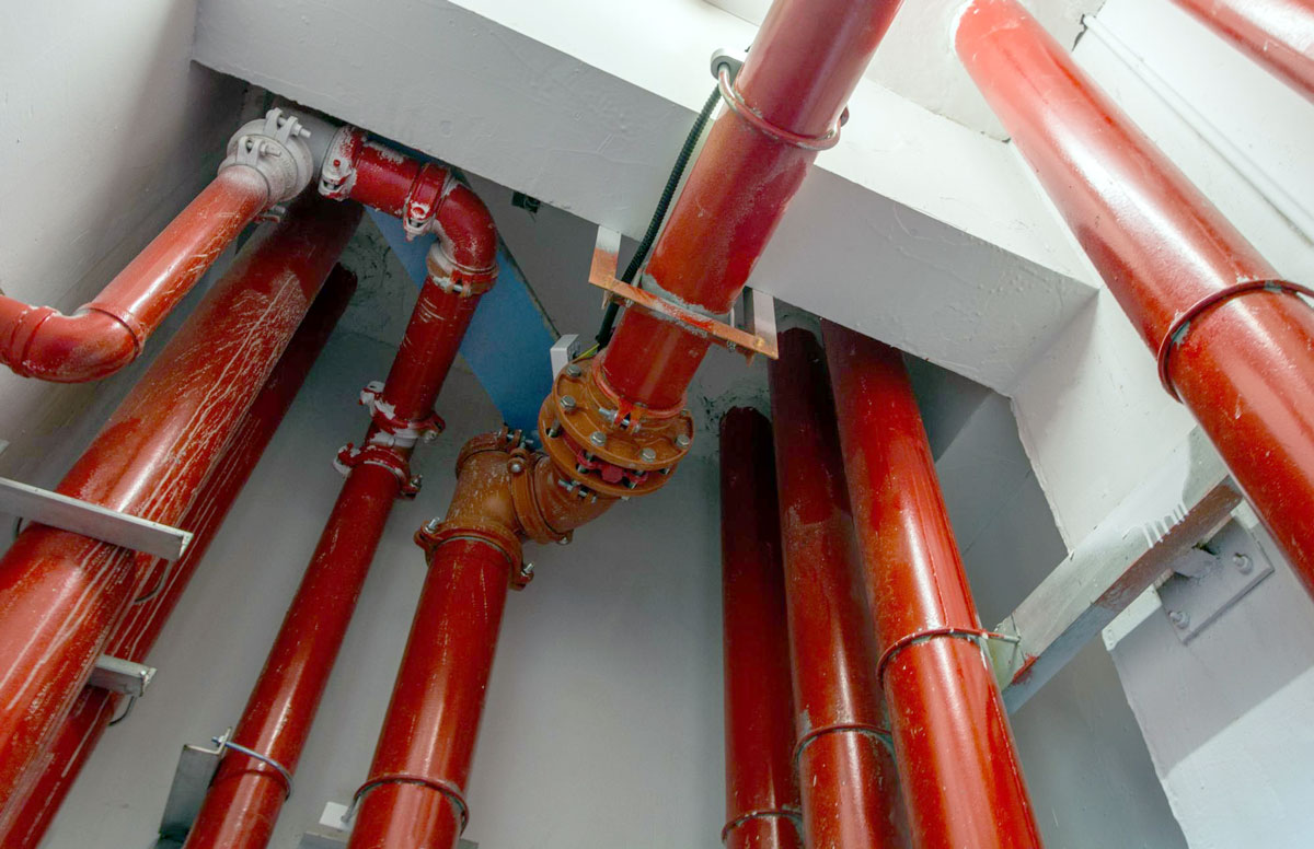 لوله گالوانیزه اتش نشانی با قابلیت نصب آسان