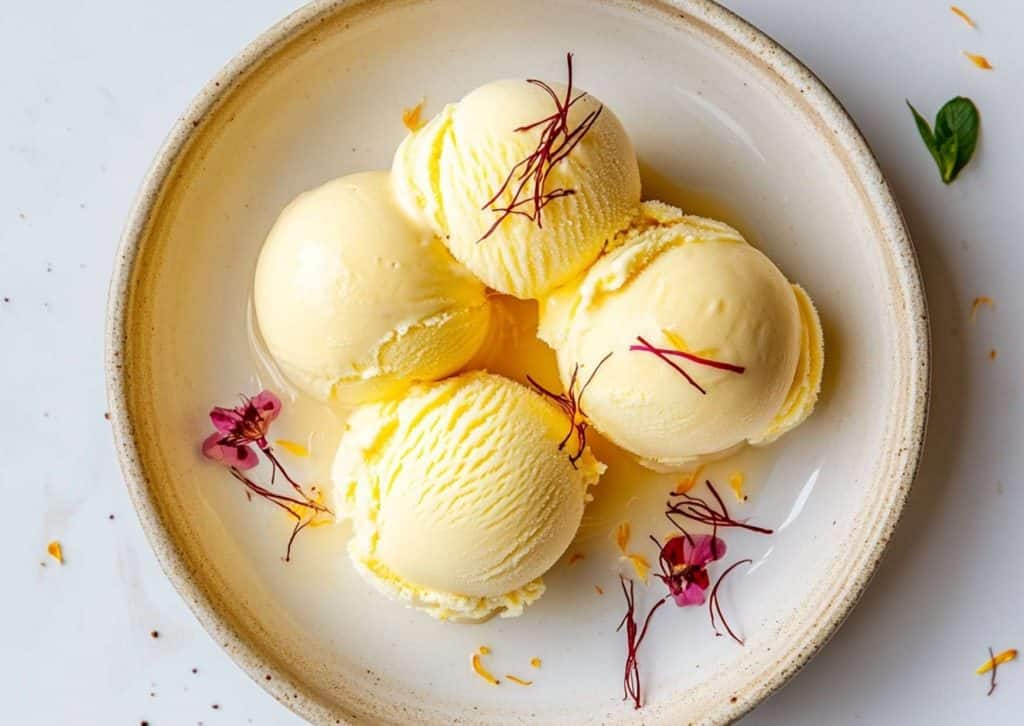 تصویر 3 از بستنی زعفران خامه با مواد اولیه با کیفیت