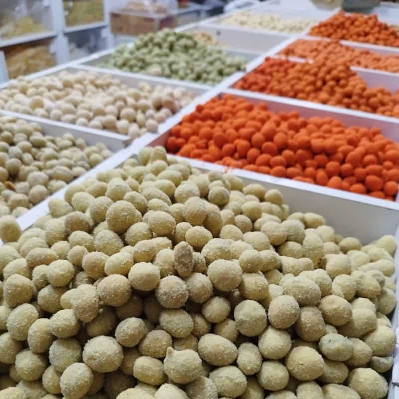 تصویر 1 از بادام زمینی روکش دار کره ای یکی از تنقلات خاص و پرطرفدار