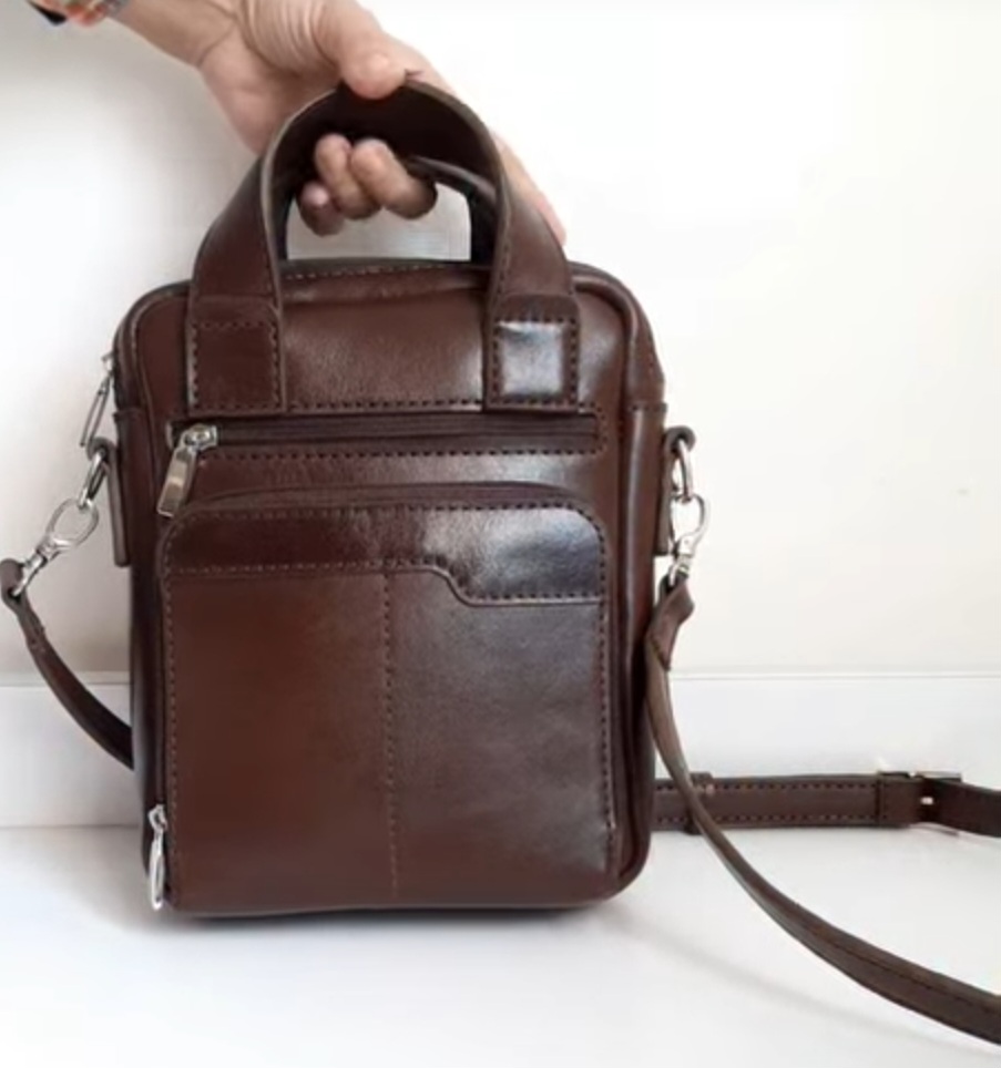کیف  دستی و دوشی مردانه چرم دستدوز با قیمت عالی