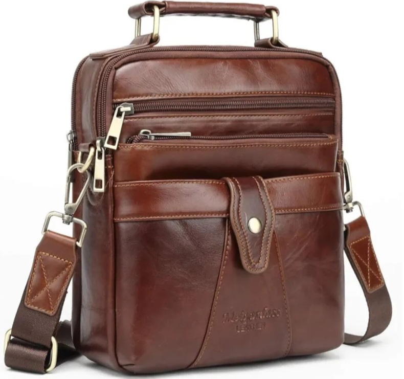 کیف دوشی مردانه چرم دستدوز با قیمت فوق العاده