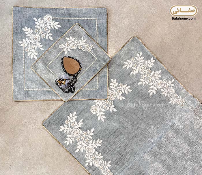 تصویر 3 از سجاده خوشگل گل‌ دار دست دوز نفیس