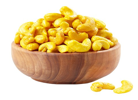 تصویر 2 از بادام زمینی زعفرانی مخصوص پذیرایی با عطر عالی