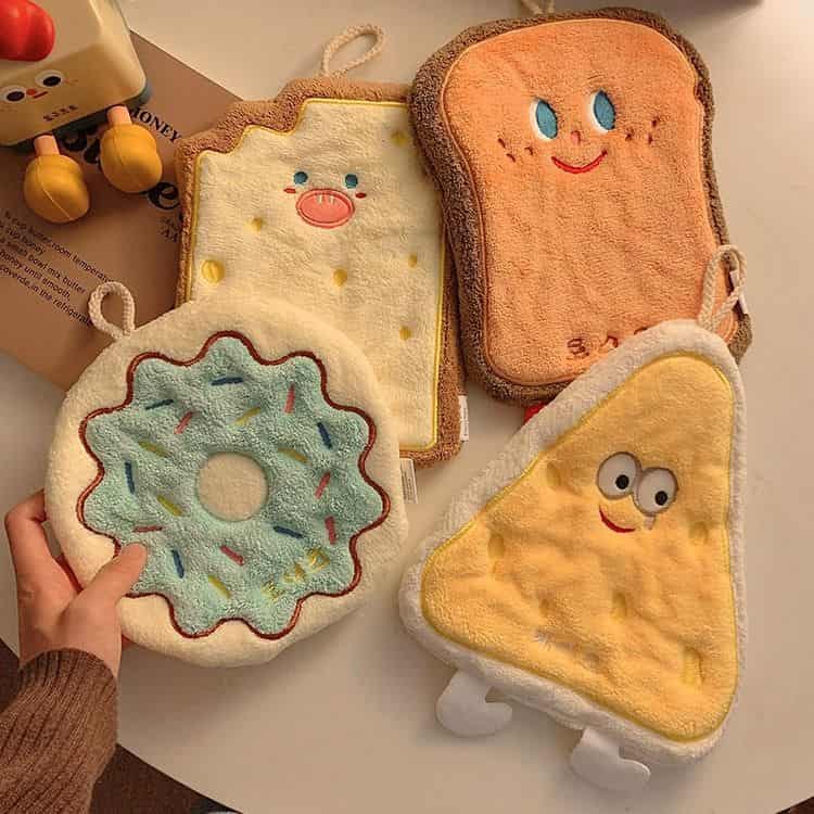 تصویر 4 از حوله دست و صورت فانتزی پارچه تنفسی ایده آل شستشوی مکرر