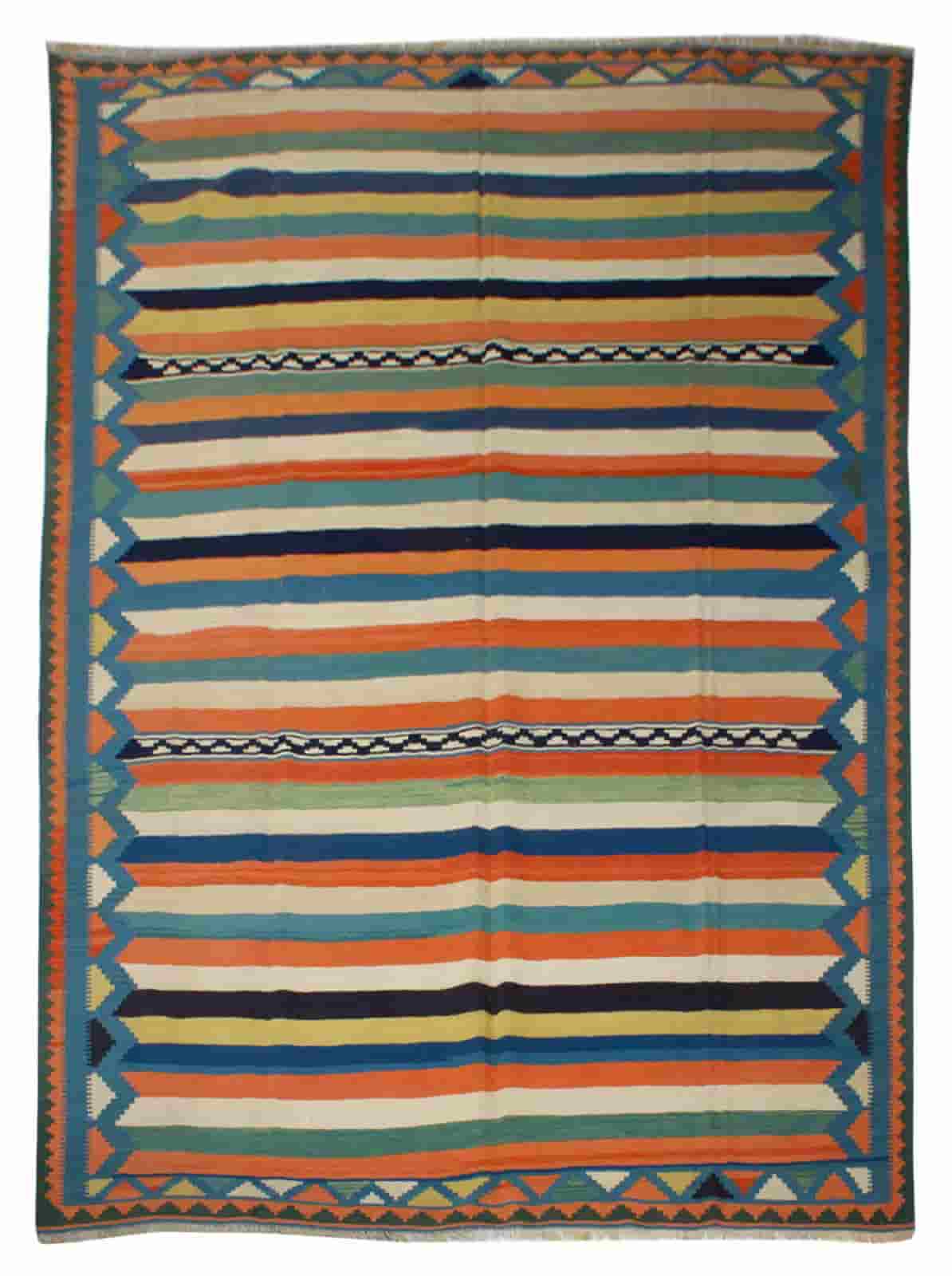 تصویر 2 از گلیم دستباف راه راه مناسب دکوراسیون داخلی خانه