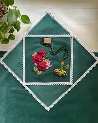 تصویر 3 از جانماز سبز نخی ضد چروک و بادوام