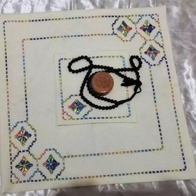 تصویر 1 از جانماز خامه دوزی با الگو های مدرن رنگی