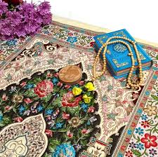 تصویر 2 از سجاده قالیچه ای طرح دست‌ بافت با نقوش سنتی